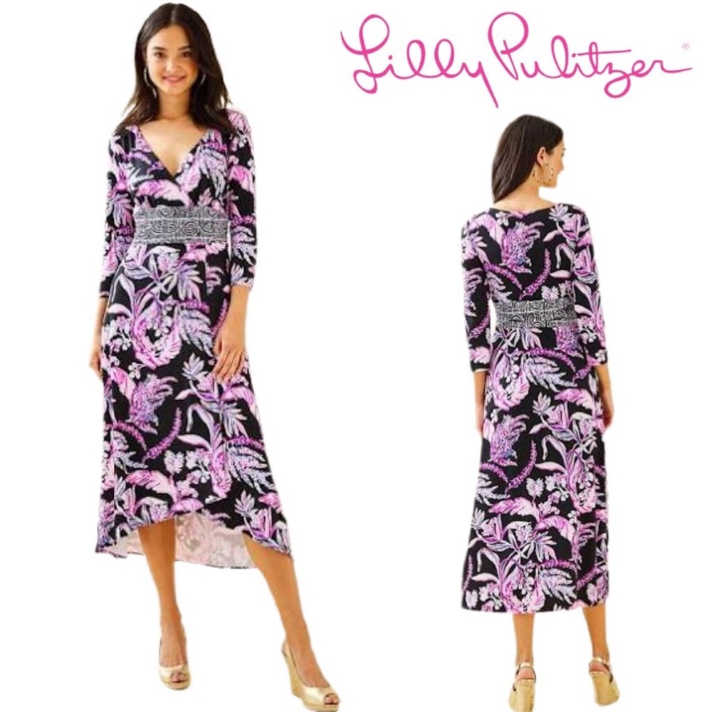 Lilly Pulitzer Fleuris Midi Dress in Wild Within Size Small